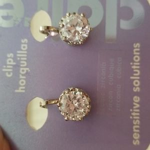 Claire's rhinestone earrings